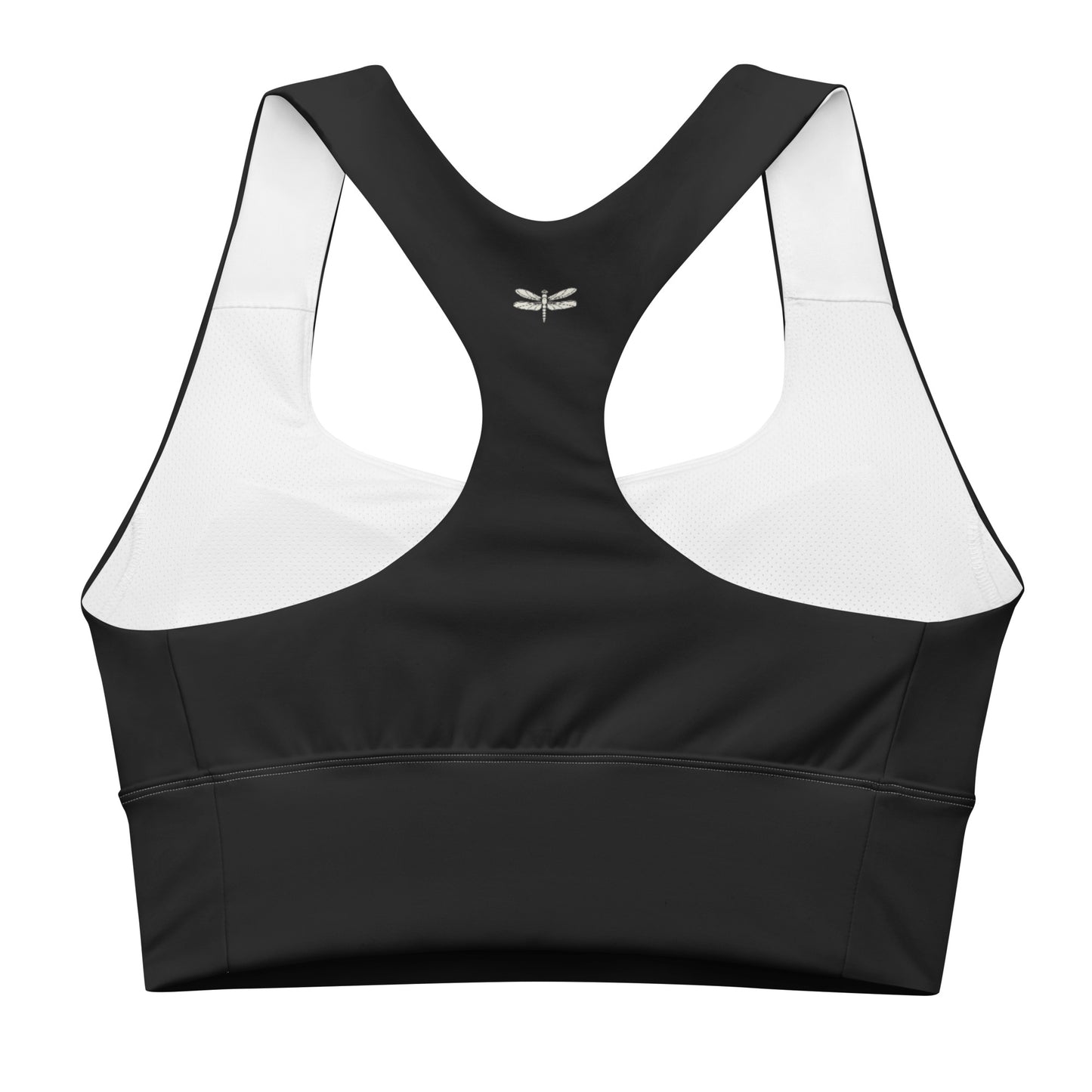 Black Dragonfly Recycled Sports Bra